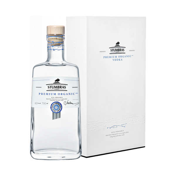 STUMBRAS PREMIUM ORGANIC VODKA W/GB (700ML)