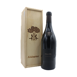 ALABASTER TORO WITH WOODEN BOX